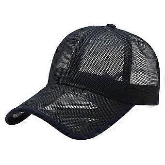 Mesh Sonnenhut Atmungsaktiver Visier Hut Sport Baseballhut für Frauen Mann Schnell Trocknender Sonnenschutzhut Frühling Angelhut Weiß