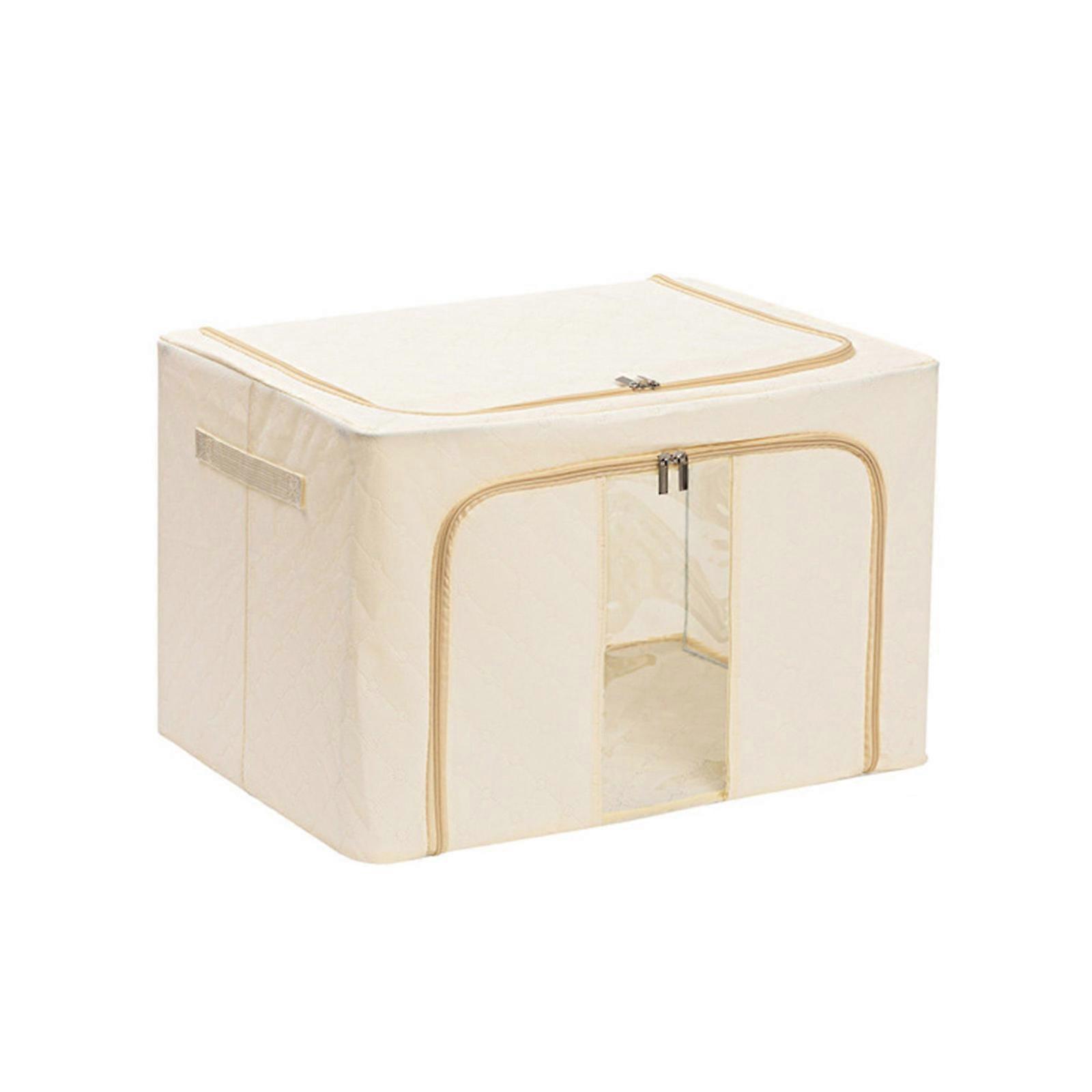 High Strength Steel Frame Clothing Organizer Space Saving Foldable Storage Box with Transparent Window Quilt Container