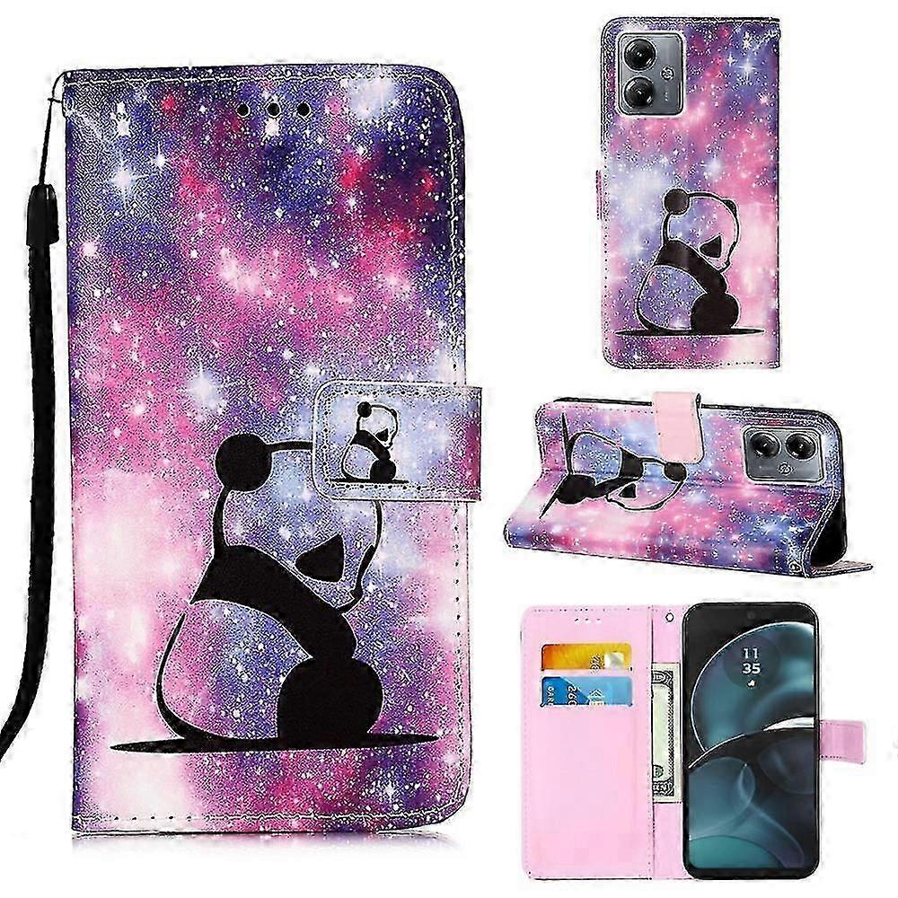 Plain Weave Pu Phone Case For Motorola Moto G14 Boris