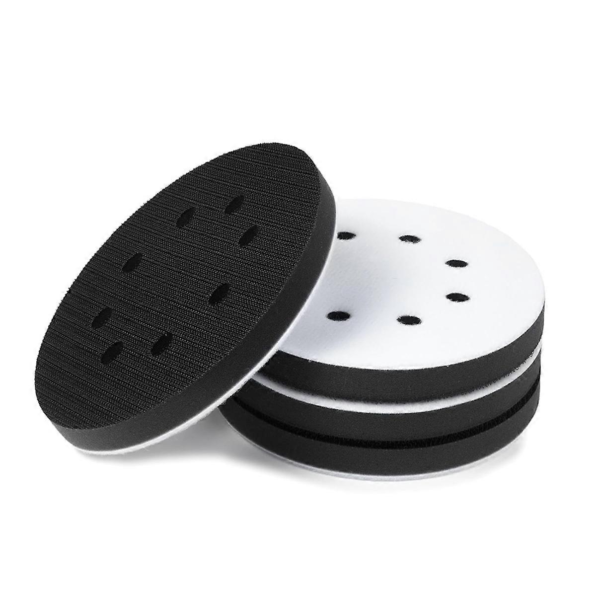 5 Inch 8 Holes Soft Density Interface Pads Hook and Loop Sponge Cushion Buffer Round Backing Pad Fo