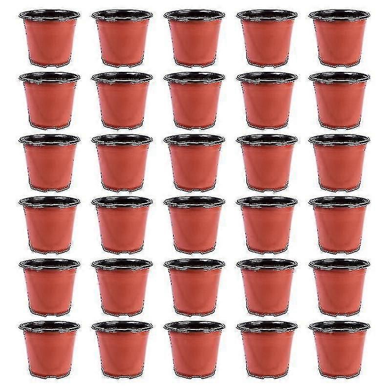 Plastic Flowerpots - Pack of 30