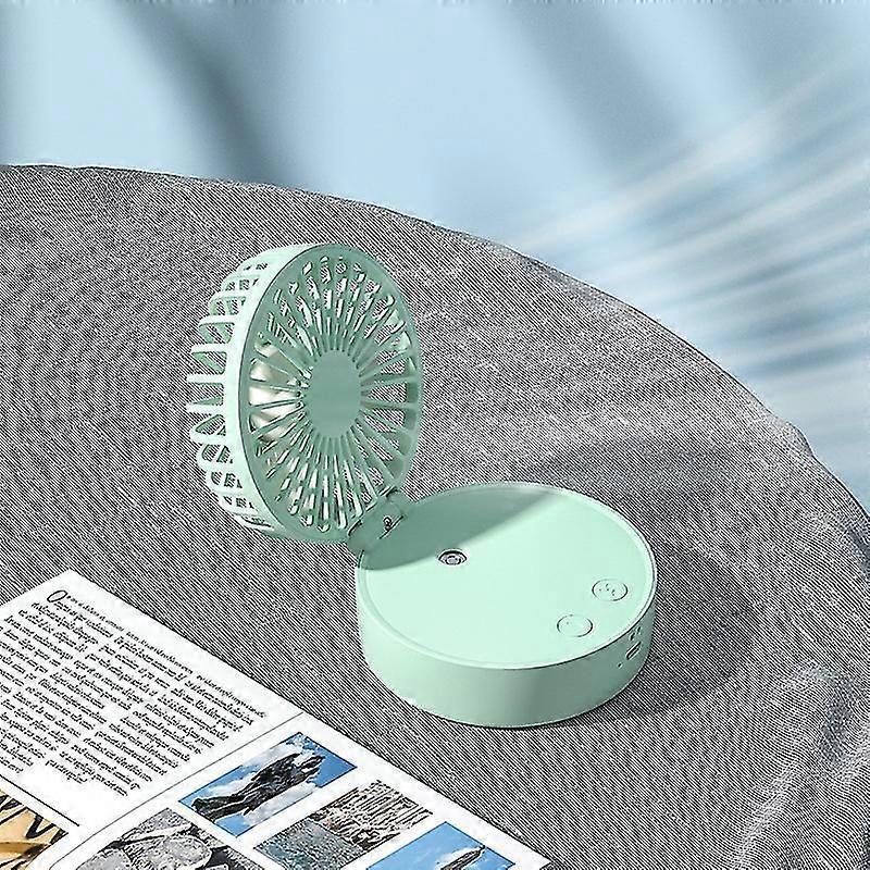 Portable Neck Leafless Adjustable Usb Wearable Personal Fan green