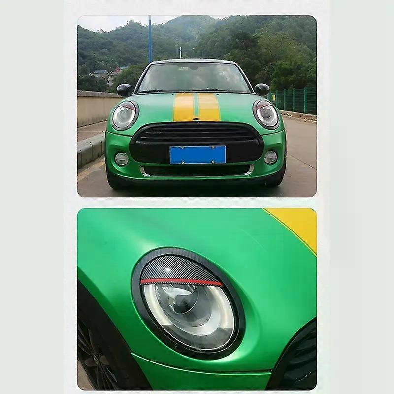 Glossy Black Headlights Eyebrows Eyelids Cover Eyelash Head Light Lamp ...
