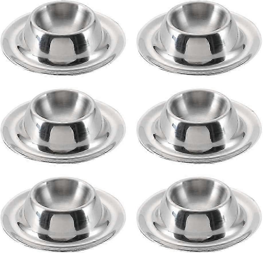 Stainless Steel Egg Cup Egg Holder Set of 6 Egg Cup Set Polished Stackable Egg Cup Egg Cup