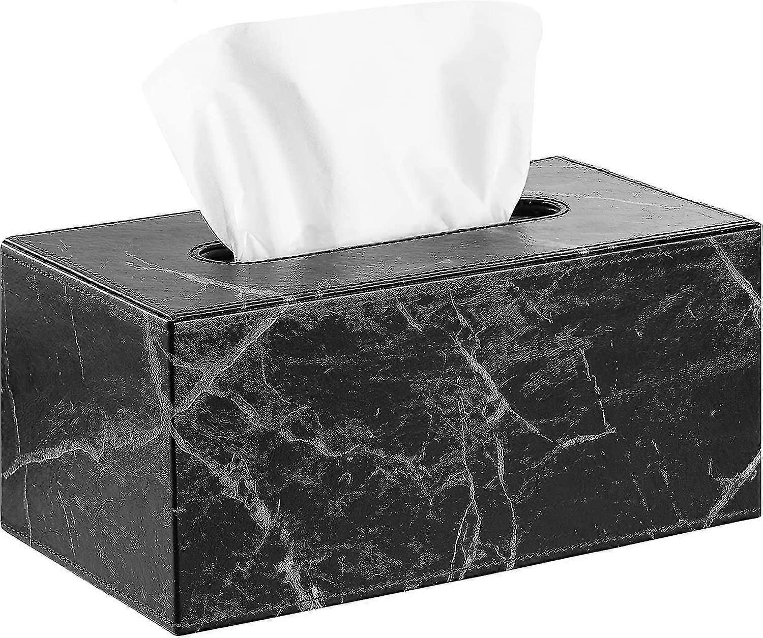 Rectangular Pu Leather Facial Tissue Box Holder