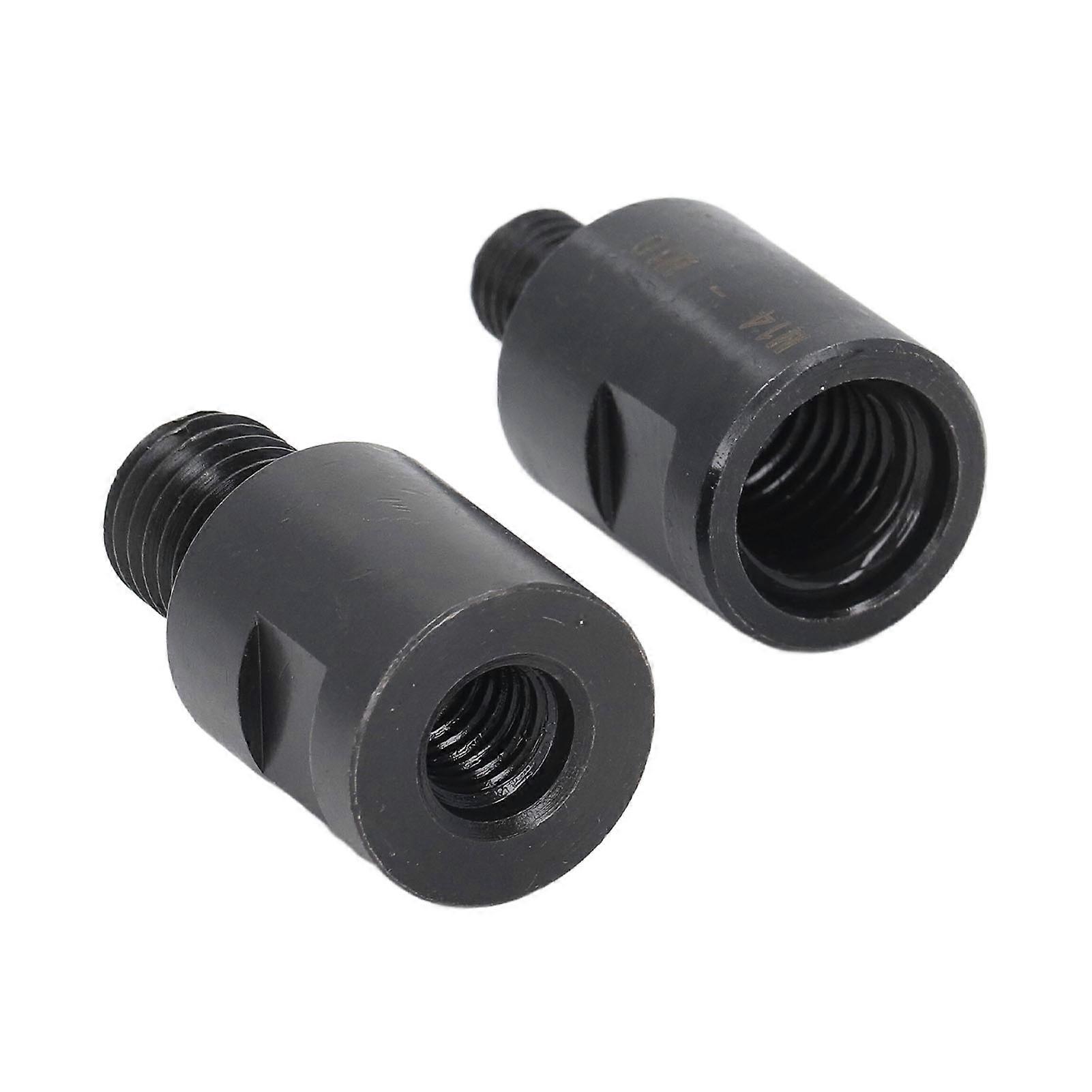 2PCS Thread Drill Bit Adapters M10 to M14 and M10 to M14 Extension Rod Converter for Hole Opener Angle Grinder