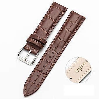 20mm Cuir de vachette Deux couches Bambou Articulation Texture Montre Bande