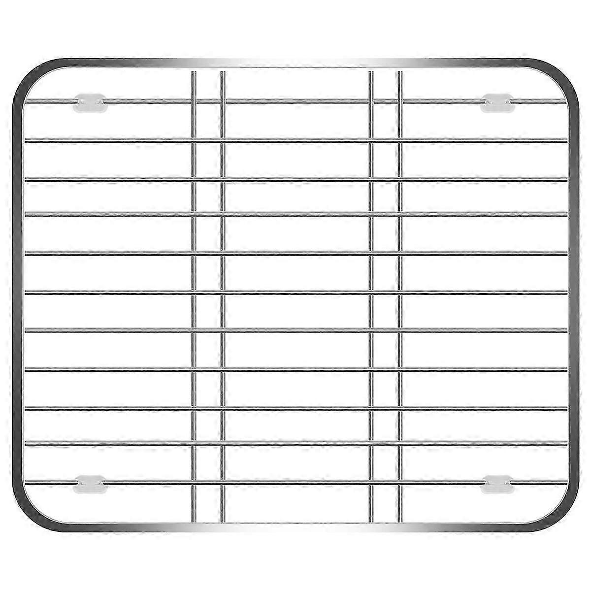 Stainless Steel Sink Drainer Rack Multifunctional Kitchen Fruit Vegetable Dish Drying Rack Kitchen Sink Protector Grid