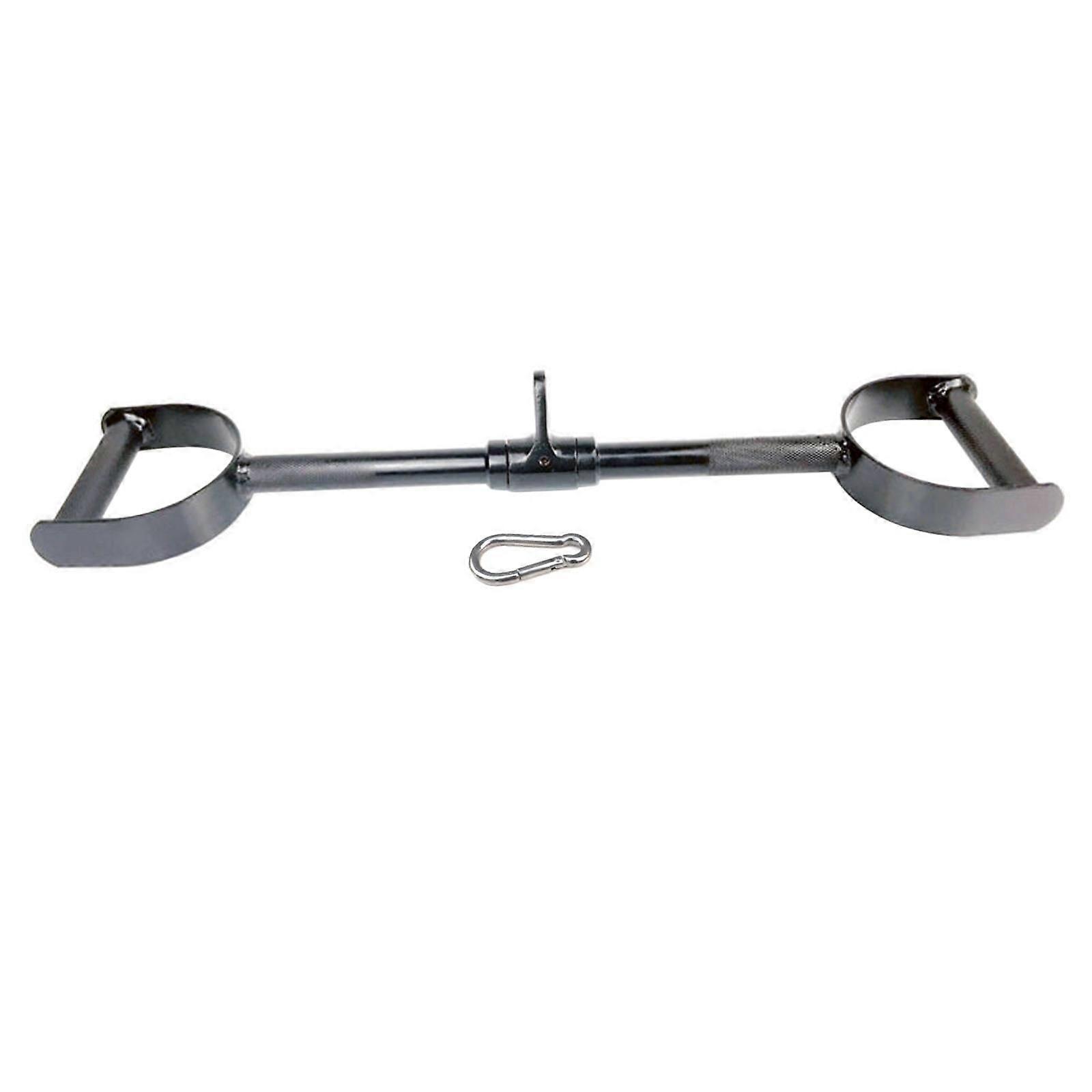 Pull Down Bar with Hook Straight Steel Non Slip Handle 24.4 inch for Workout