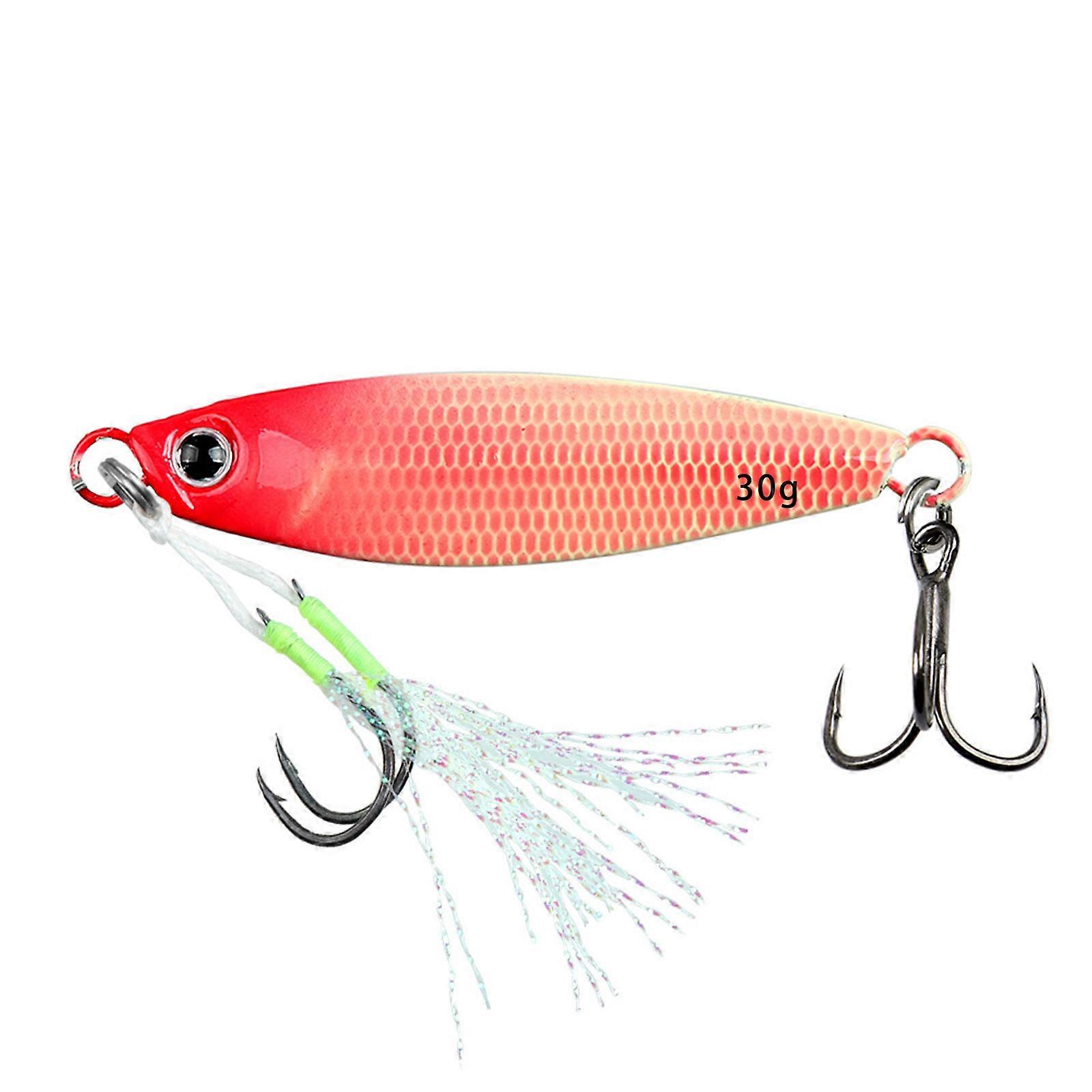 Angeln Jigging Hook Spinner Köder Luminously Angelköder Künstliche Köder Long Casting Jigging Spoon Köder Einfach zu bedienen C