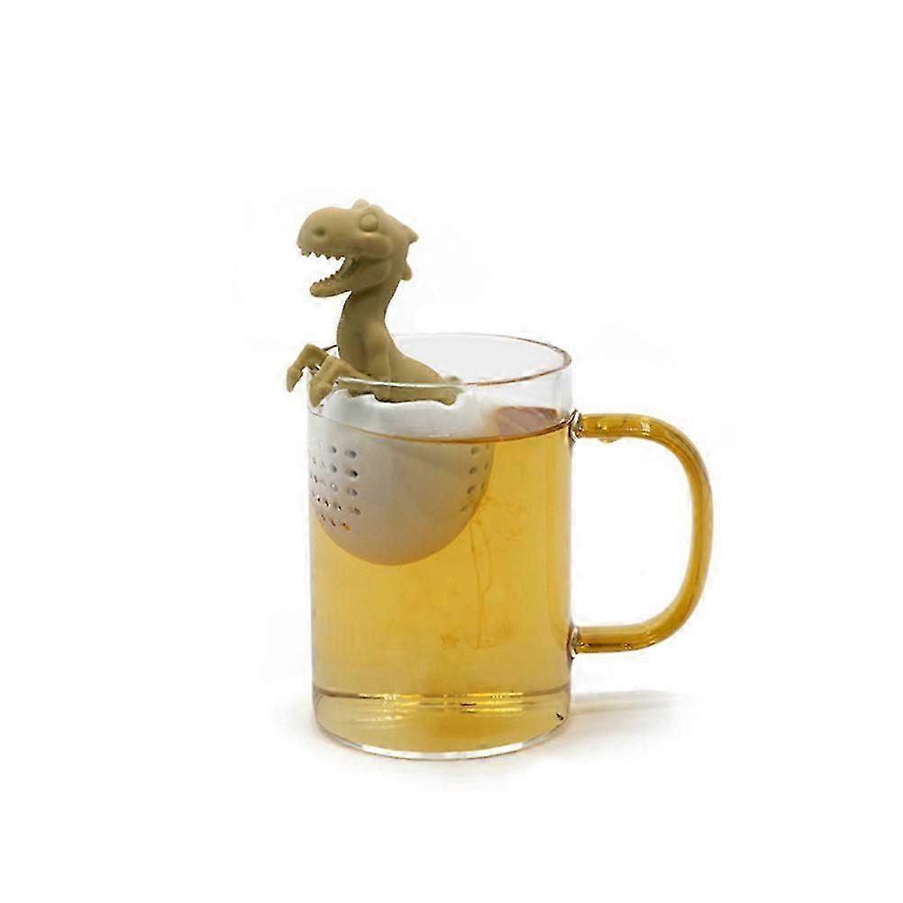 Dinosaur Shaped Tea Filter Silicone Tea Infuser Reusable Tea Bag Strainer