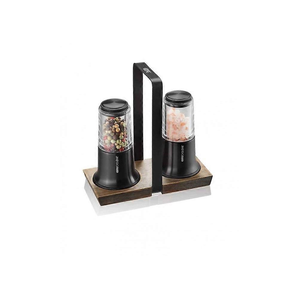 Xplosion 145 CM 2 Pcs Aço Inoxidável Preto Pimenta E Sal Moinhos Manual Com Suporte