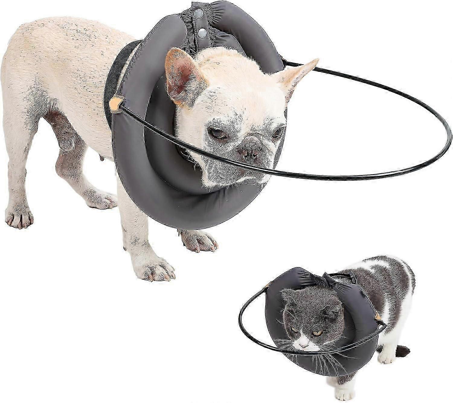 Blind Dog Harness Leader, Blind Dog Halo, Pet Collar For Blind And Poor Vision Dogs Cats, Help Blind Dogs To Avoid Collision