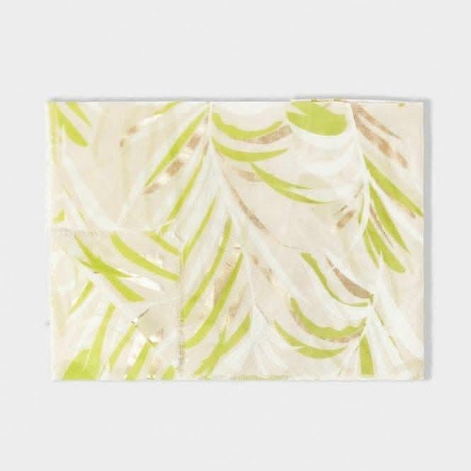 Palm Leaf Foil Printed Scarf KLS558