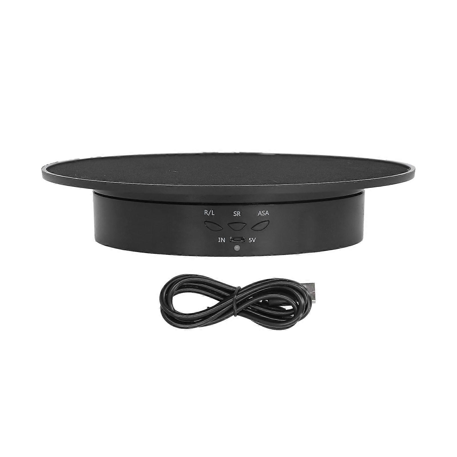 200mm Motorized Display Stand Bracket 3 Speed Adjustable USB Powered Jewelry Electric Rotating Turntable