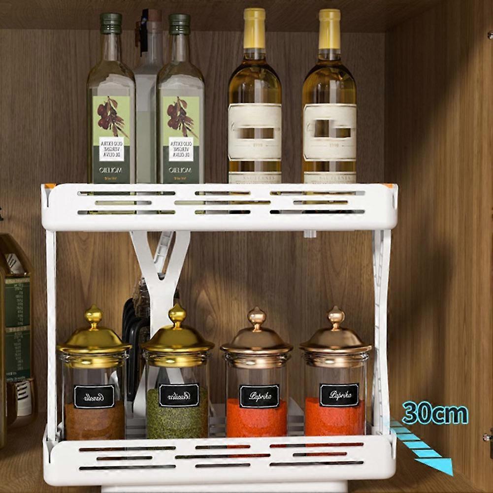 Pull-Out Rotating Storage Rack Kitchen Spice Rack Storage Rack