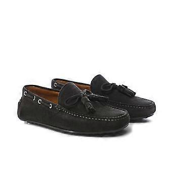 Hackett Suede Driver Tassel Loafers