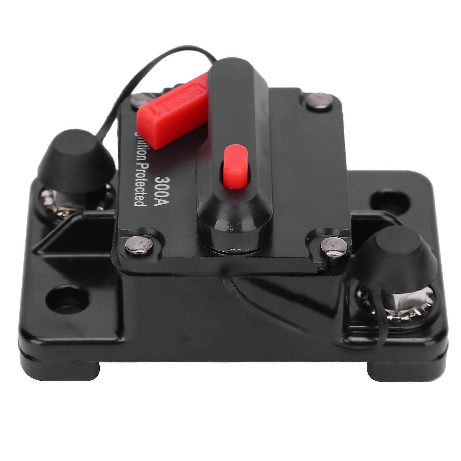 Circuit Breaker Auto Reset Fuse Holder Copper Waterproof Automatic Switch Red DC12‑42V