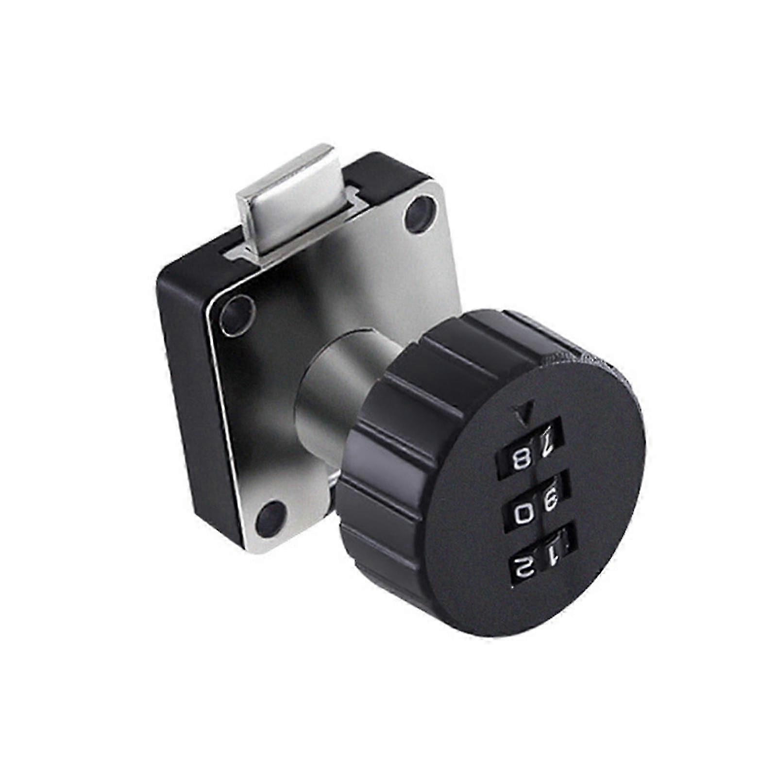 Cabinet Code Lock Keyless Combination Cam Lock For Cupboard Mailbox Wardrobe Gray Round 39x39mm Digital Combination Lock