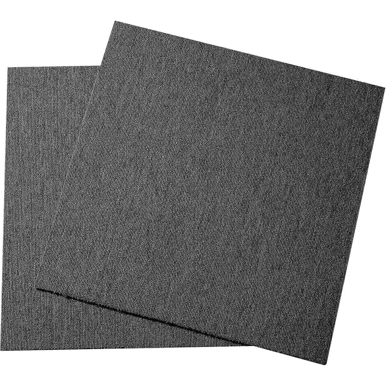 Carpet plattor återanvändbara, 20"x 20" mattor med vaddering, för sovrum vardagsrum inomhus utomhus (20 plattor, mörkgrå)