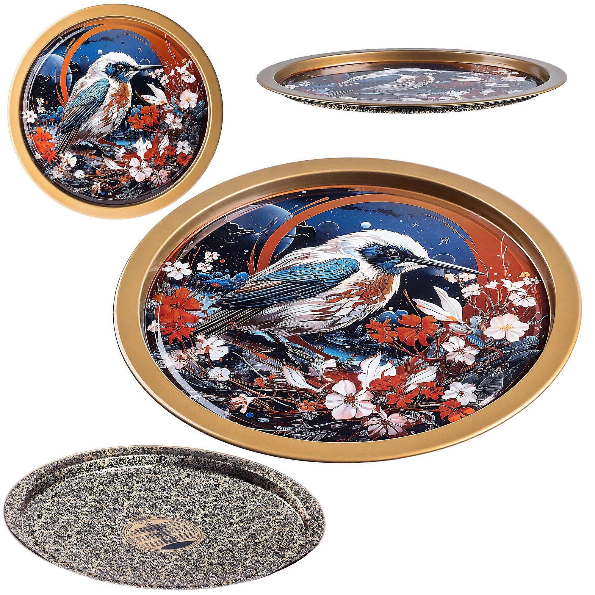 KADAX Metalen Dienblad 32,5 cm Decoratief en Functioneel