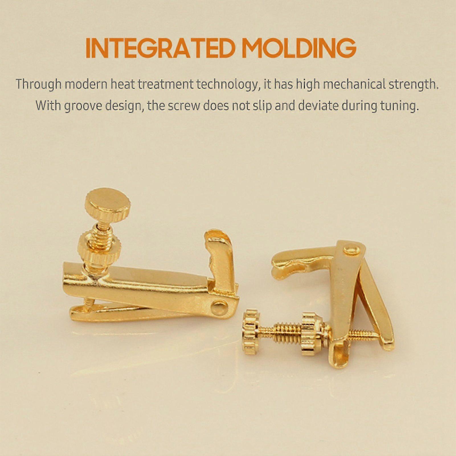 4 PCS Violin Fine Tuners for 4/4-3/4 Violin Alloy String Adjuster Anti Rust Violin Parts