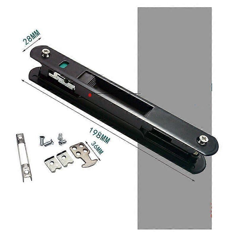 Sliding door lock - Modern mobile door and window hook lock single double sided lock suitable for home door lock bay window sliding door lock