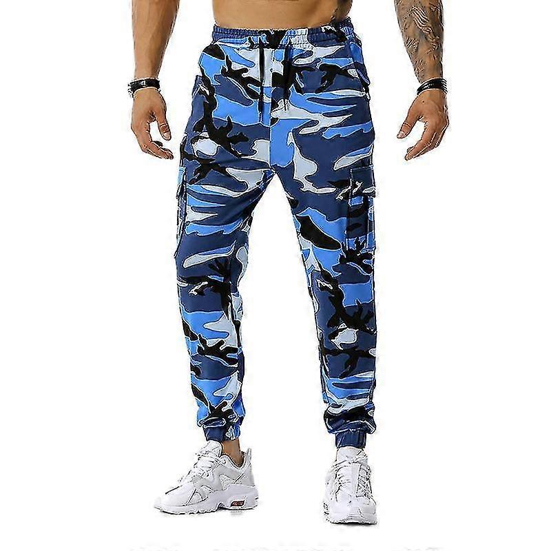 Men's Cargo Jogging Pants With Pockets Camouflage Pants