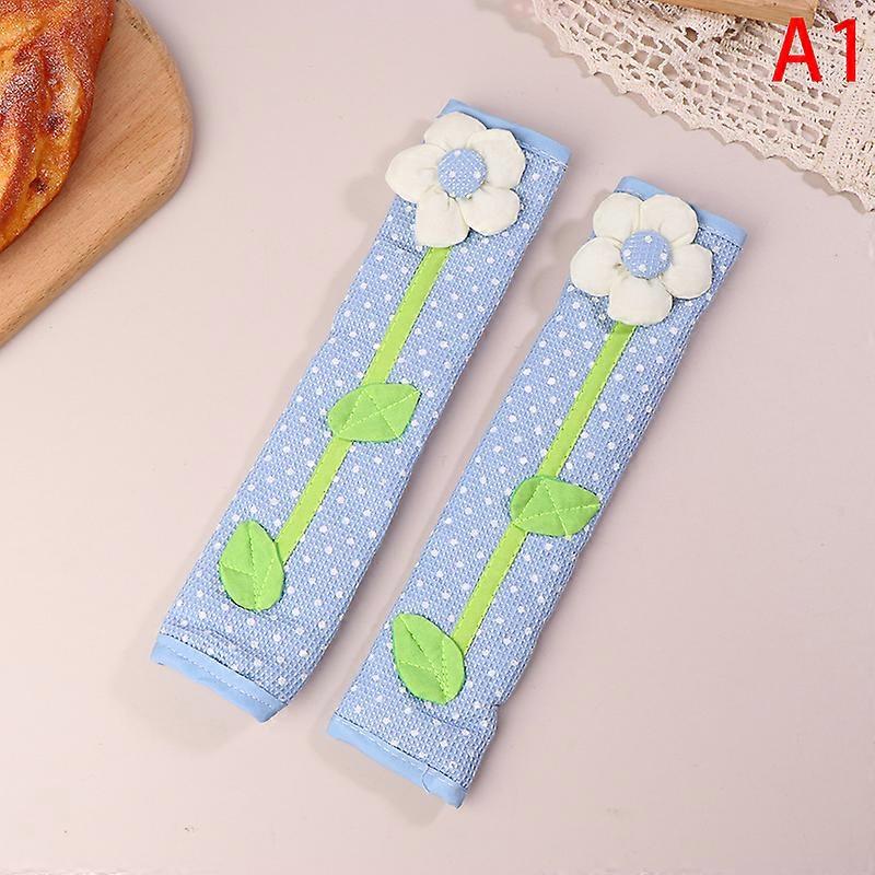 2Pcs Refrigerator Handle Cover Kitchen Utensils Refrigerator Cover Door Handle Kitchen Solid Handles Protector Gloves Accessory