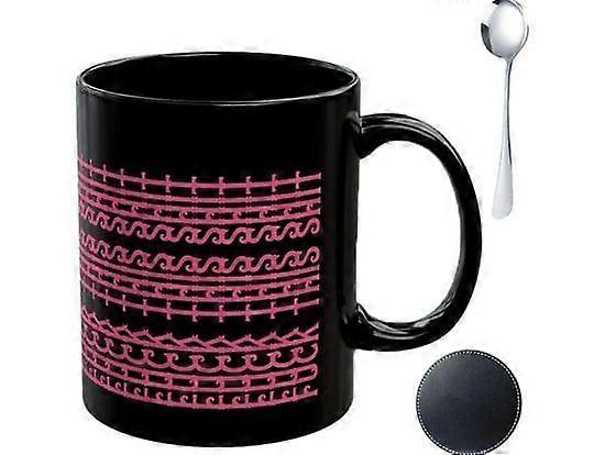 Tasse à café à message caché, verres allant au micro-ondes, poignée ergonomique et tasse en céramique robuste pour l’eau, le lait, le thé, la vie en appartement, le camping, h