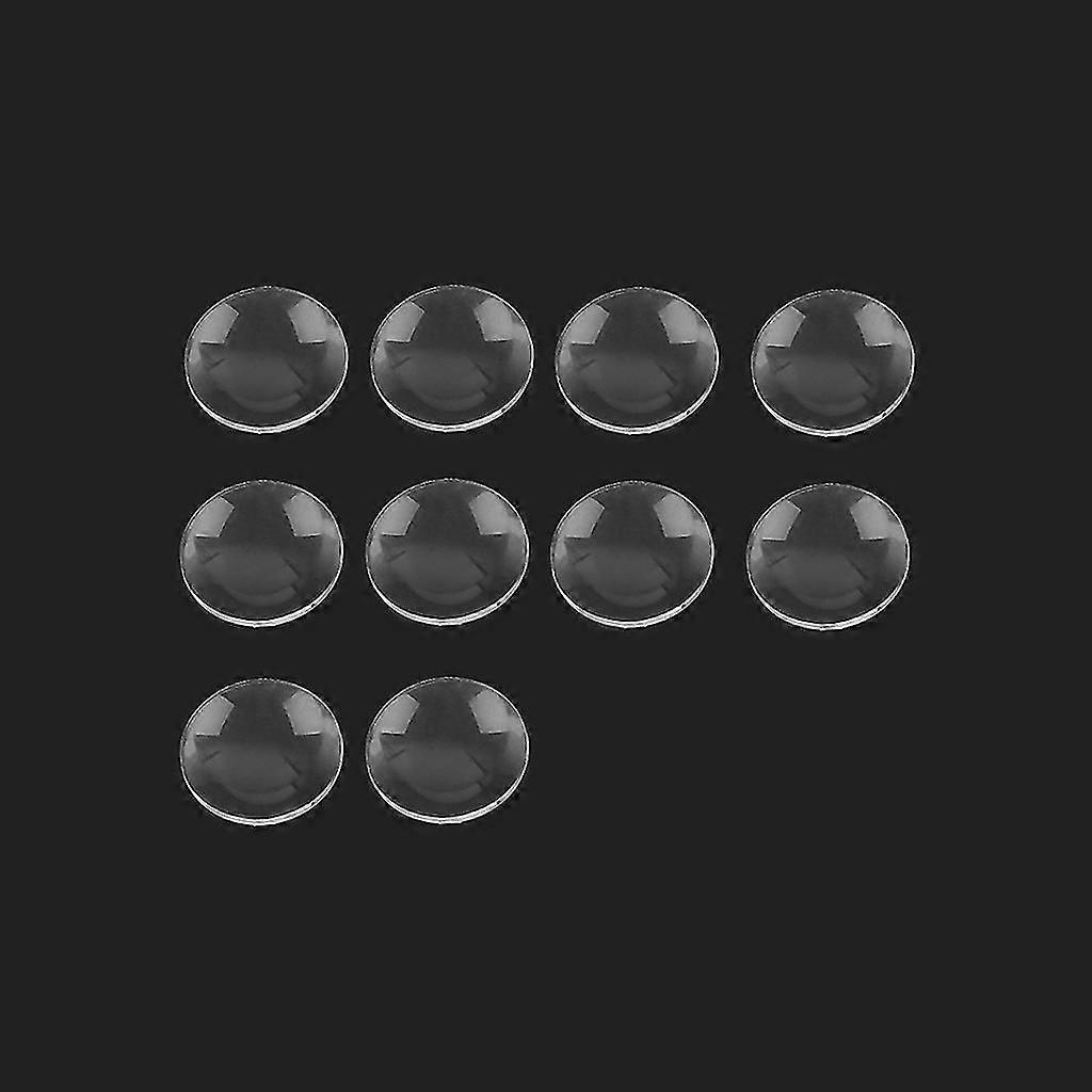 10 Pieces 25/34/42mm Diameter Double Convex Lenses Magnifier Convex Lens High Light Transmission Transparent Durable