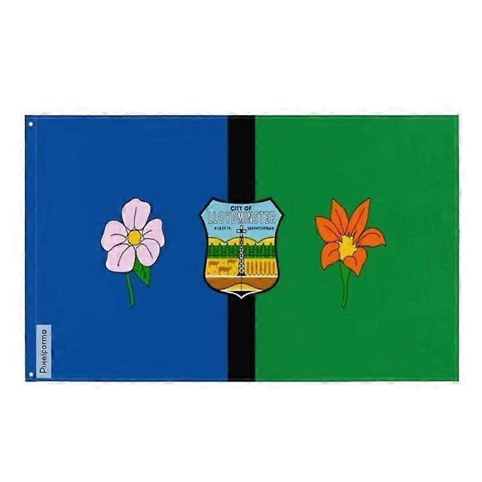 Flag - Lloydminster - 64 x 96 cm - Polyester - Double-sided print - Iron eyelets