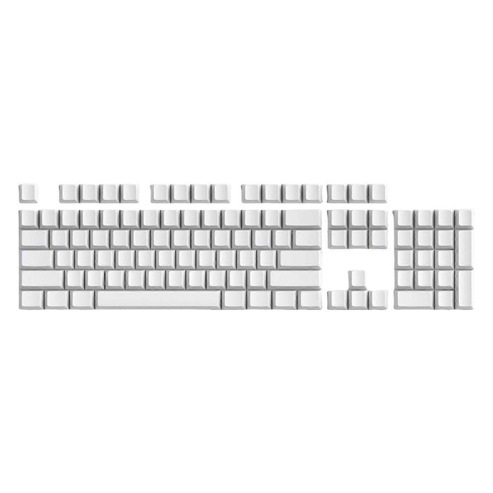 104 Key PBT Blank Keycaps Original Profile Gamer No Letter White Keycap for MX Switches Mechanical Keyboards
