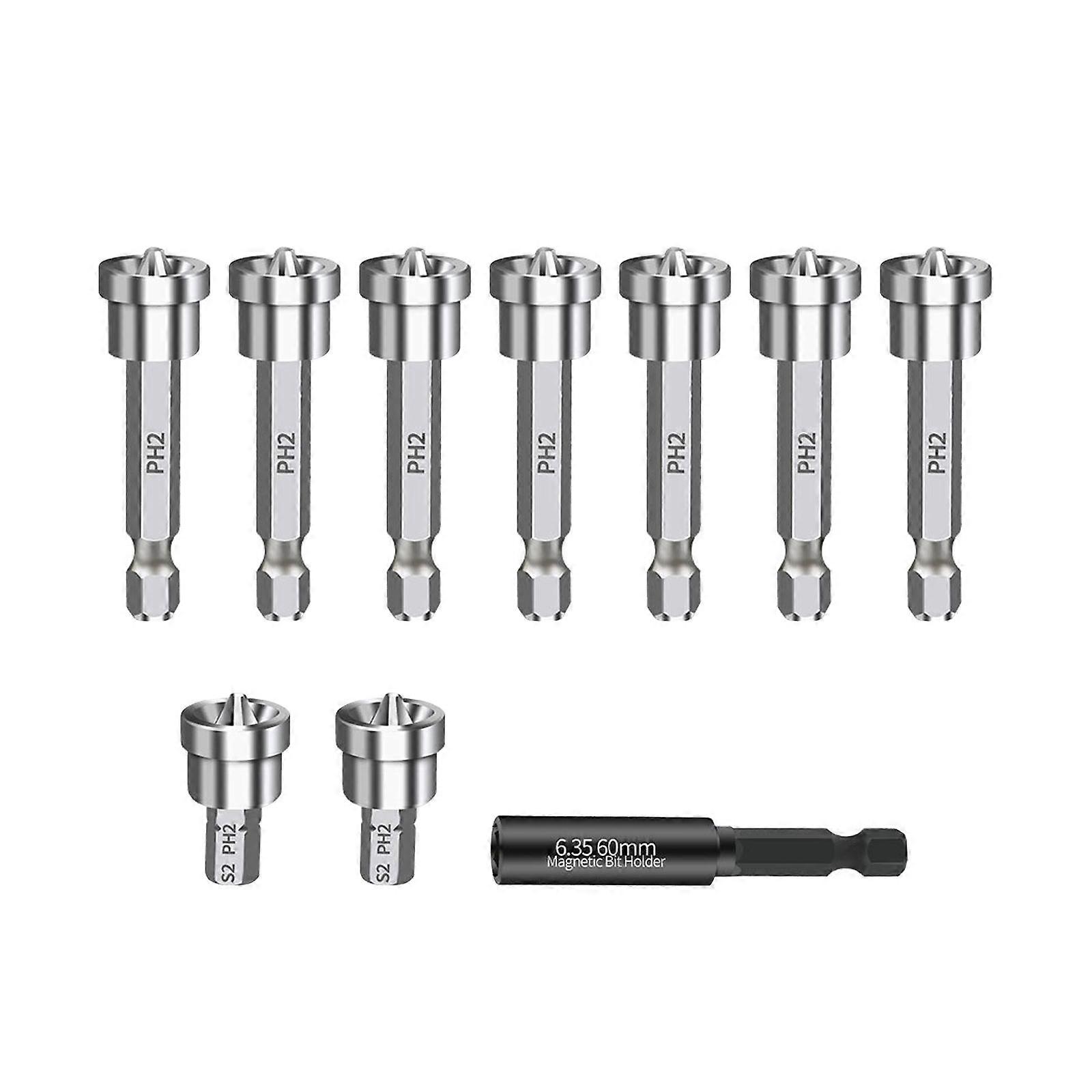 10pcs Professional Grade Screwdriver Bits Set Efficient & Long lasting Screwdriver Attachments for Various Applications