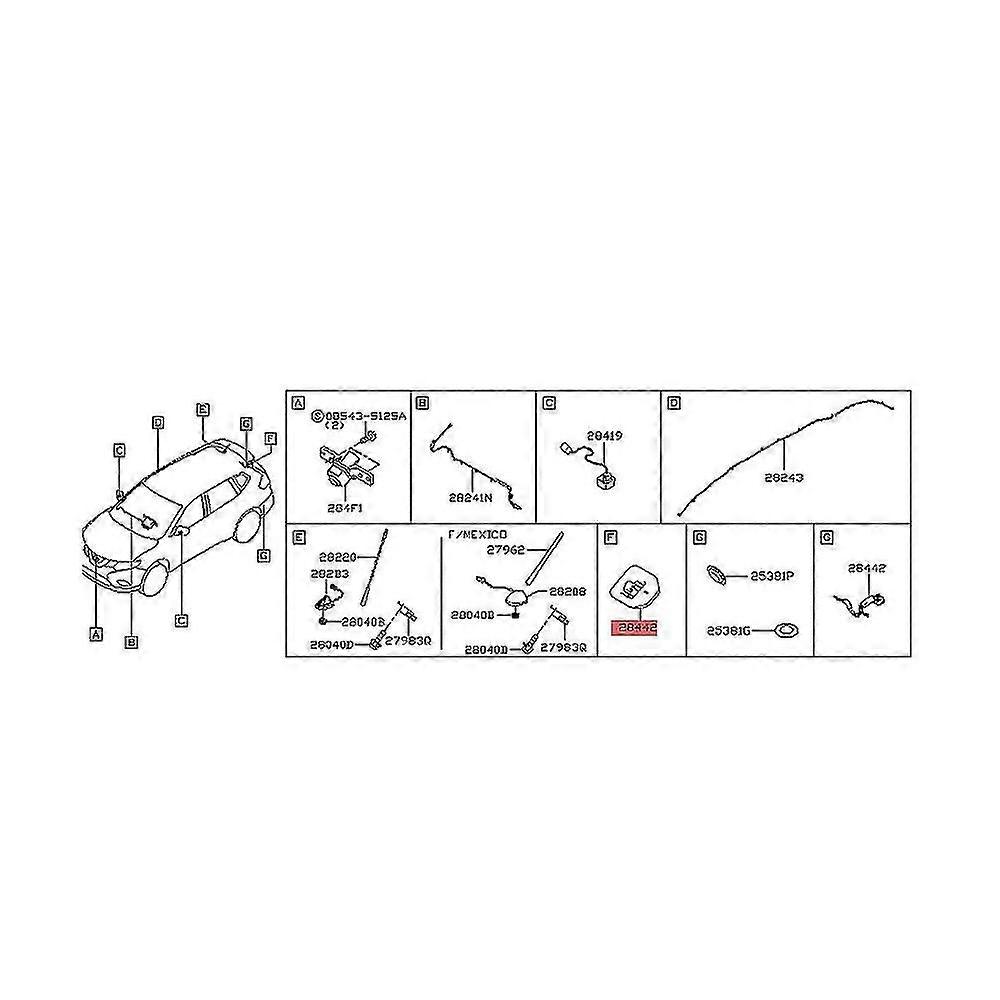 28442-4ba0d Car Rear Camera Kit Back Up Camera For Rouge 2014-2017 hwy