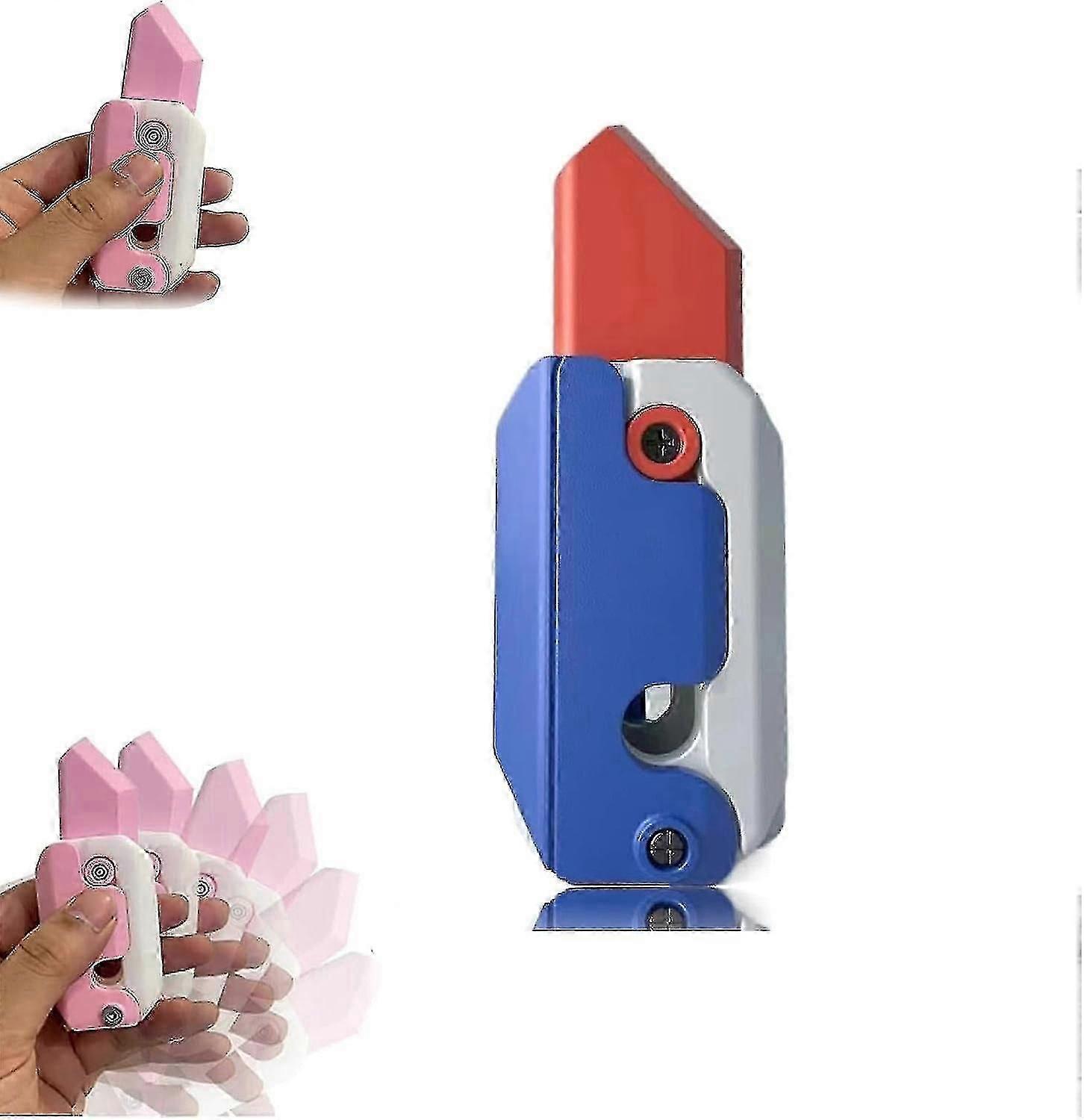 3D Printed Plastic Fidget Knife Toy for Adults and Teens EDC Sensory Anxiety Stress Relief Toy for ADHD ADD and Autism Relaxation and Focus Aid