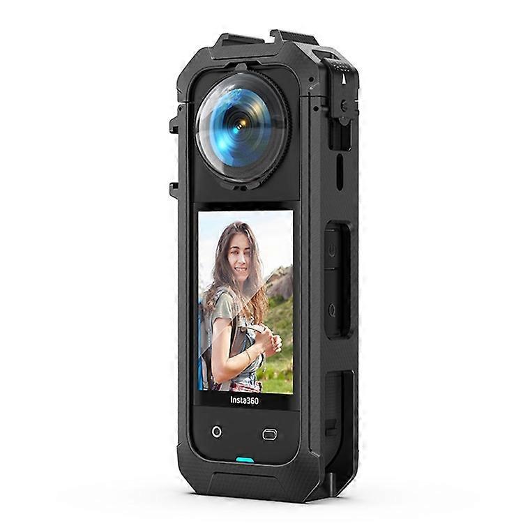 Compatible For Insta360 X5 Panoramic Action Camera Magnetic Quick Release Plastic Protective Frame