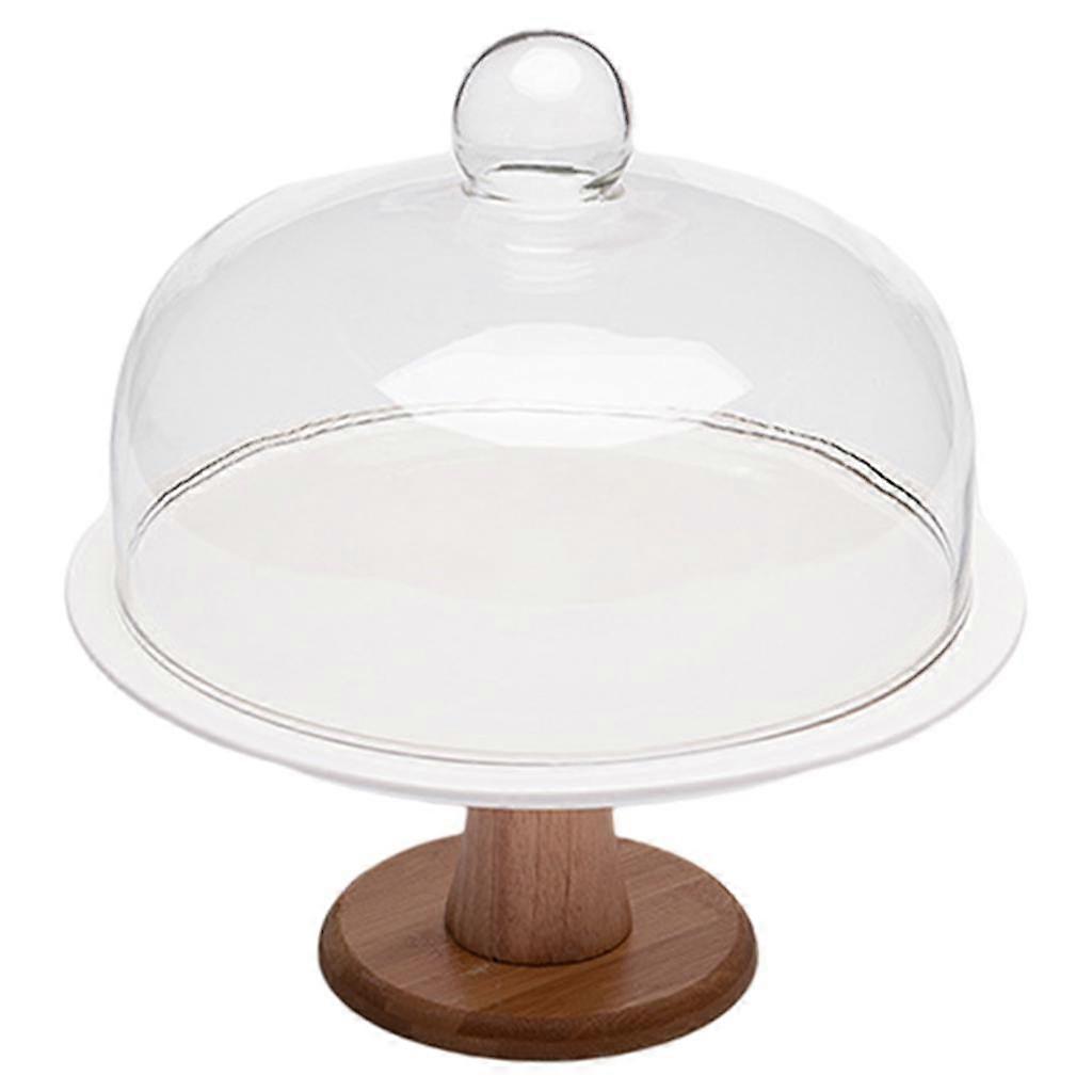 Nordic Serviertablett Kuchenständer Geschirr aus Holz Geschirrplatte für Muffin