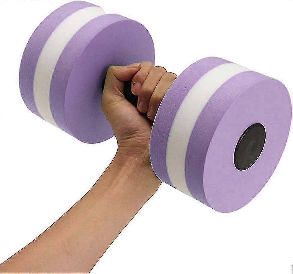 1 pair of water aerobics foam dumbbells for pool resistance, aquatic fitness barbell hand bar exercise equipment