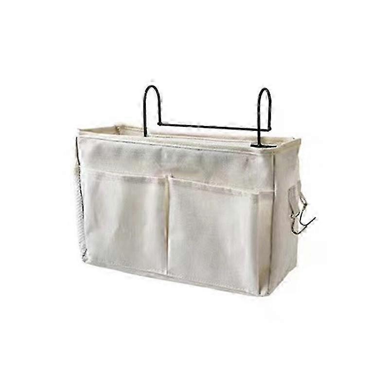 2-Pack Loft Bed Hanging Storage Bags for Books & Magazines