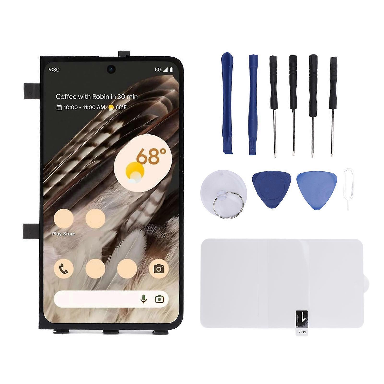 5.8" High Brightness Touch Screen for Pixel Fold 5G with Repair Tools & Fingerprint