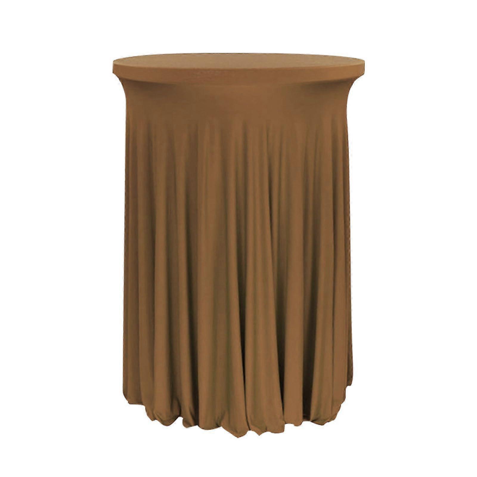 Stretch Bar Table Covers, Set of 2, Diameter 80 cm, Washable for Bistro/Wedding Ref: 2604