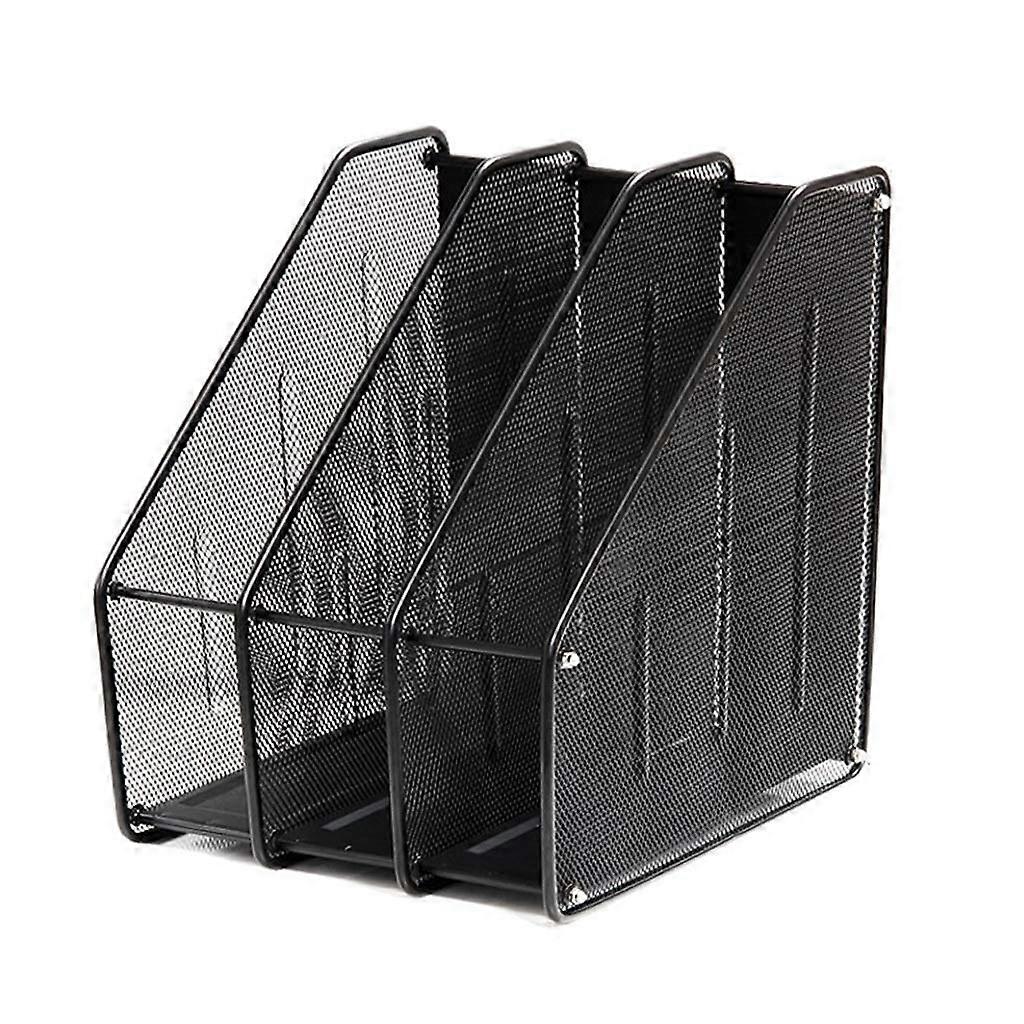 File Folder Desk File Folder Black Metal Mesh Office Shelves