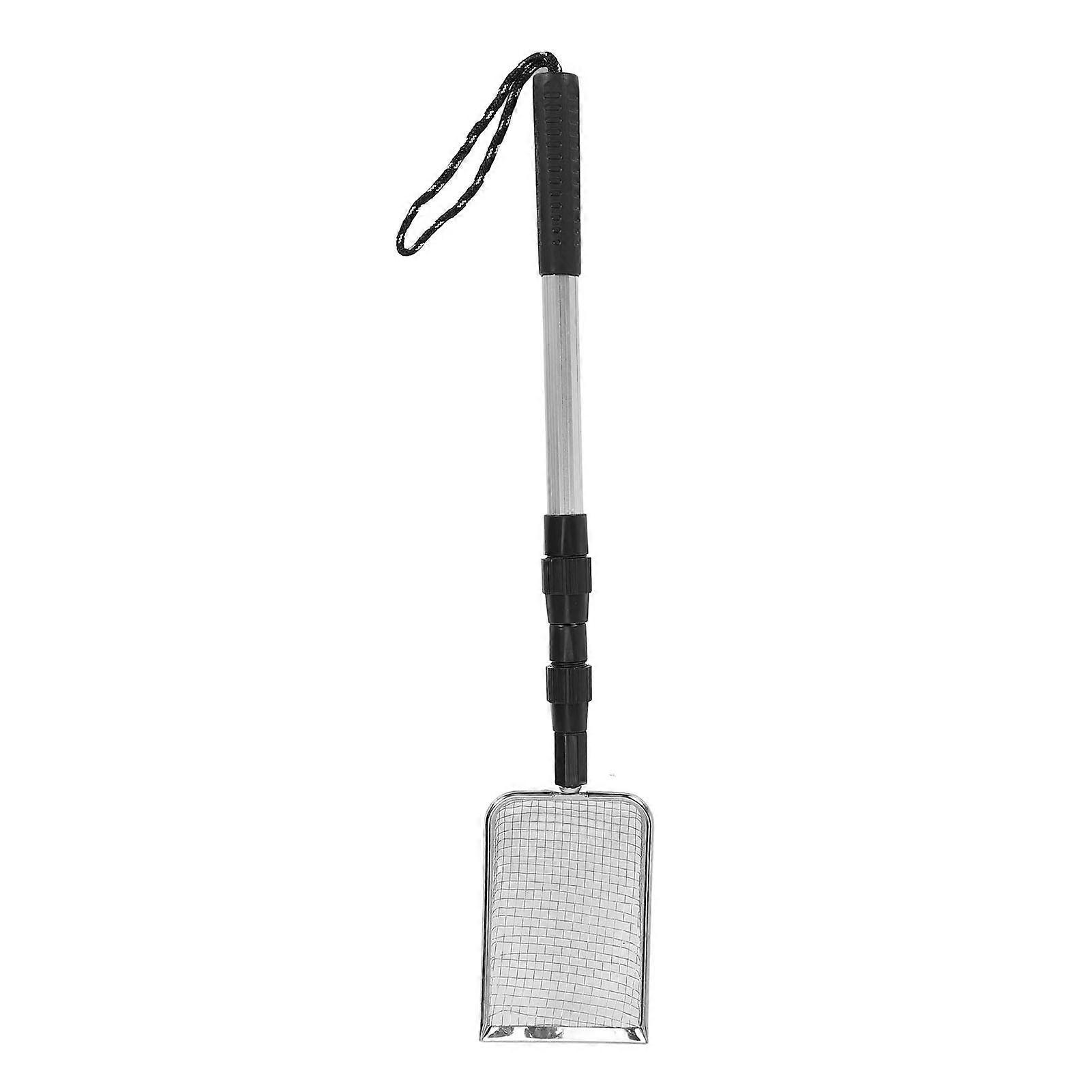 Adjustable Stainless Steel Chicken Poop Scoop, Metal Litter Scoop, Long Handle, Cat Litter Sifter, Type B, 3 Telescopic Handles, 106 x 15 x 5 cm
