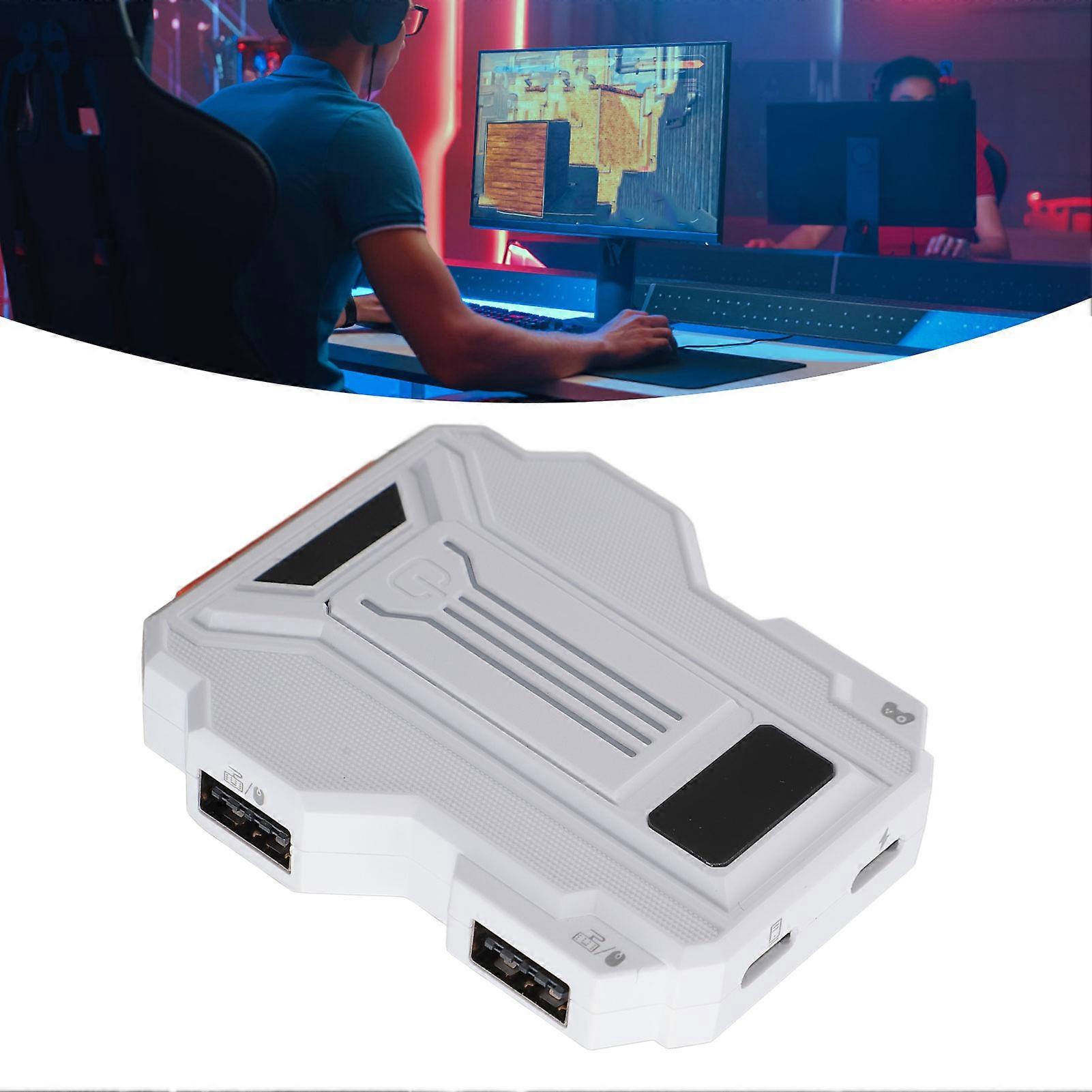 Keyboard Mouse Converter 1000Hz Versatile Plug and Play Game Controller Keyboard Mouse Adapter for PC 