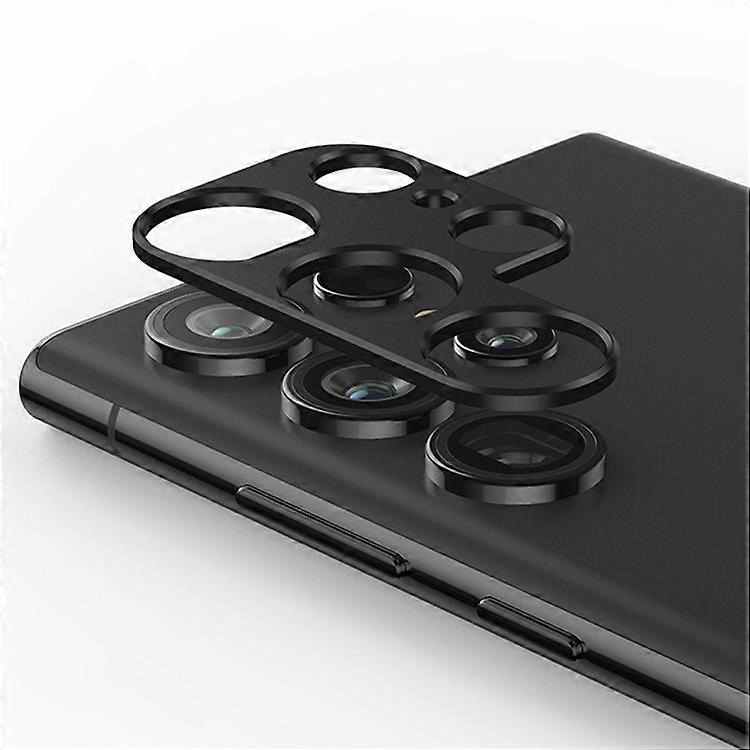 KALEBOL KLB-LPC005 Compatible For Samsung Galaxy S24 Ultra Hollow Lens Protector Aluminum Alloy Phone Camera Bezel Cover
