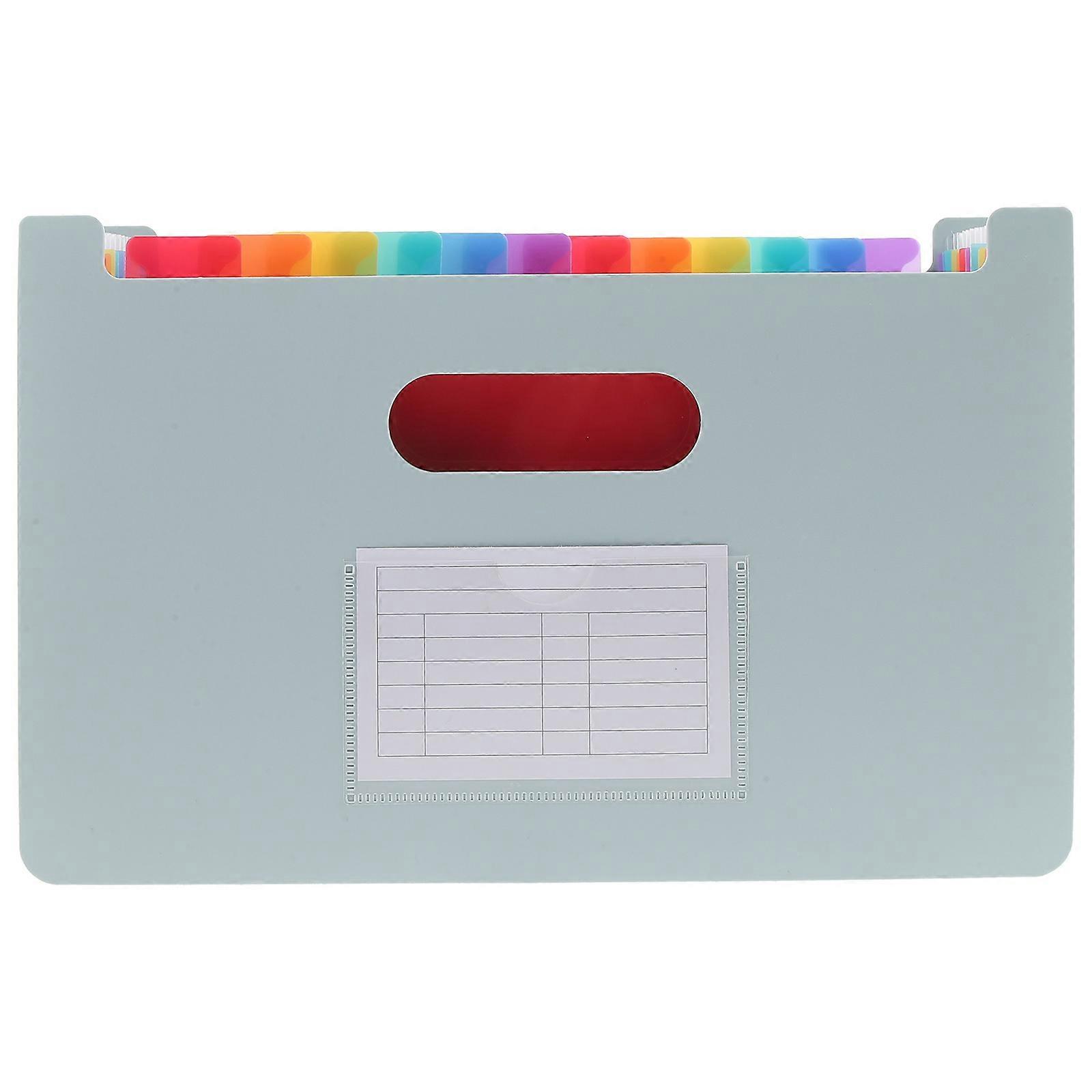 Expanding Accordion File Folder Portable Document Organizer Multi Receipt Holder for Office Use