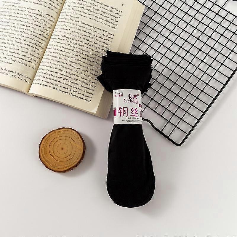 10 Pairs Women's High Elastic Thin Socks Lot Breathable Silk Seamless Socks Balck Beige Coffee