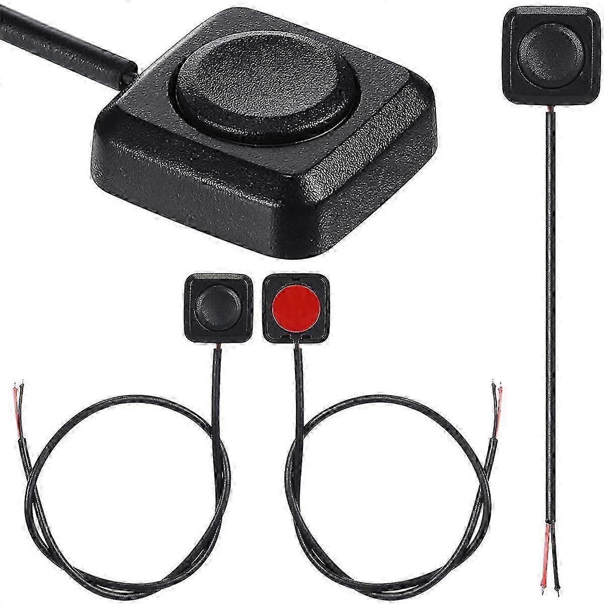 4 Pcs Momentary Push Button Switch 12V 24V On Off Mini Surface Mount Black