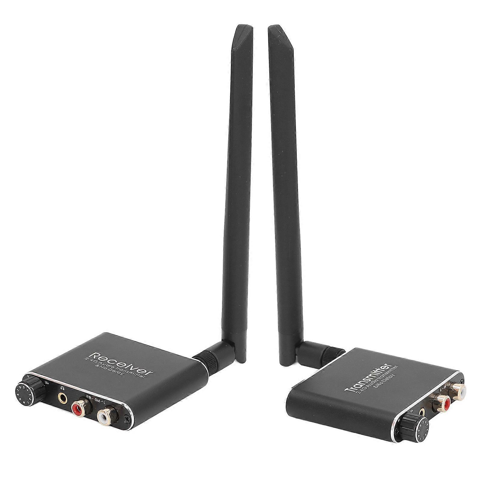 2.4G Wireless Audio Transmitter Receiver Adapter RCA 3.5mm US Plug